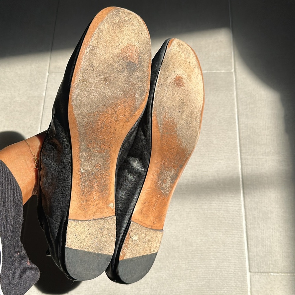 Céline black leather flats - Picture 4 of 4